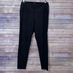 Lysse Black High Waist Faux Suede Slimming Pull On Size Medium